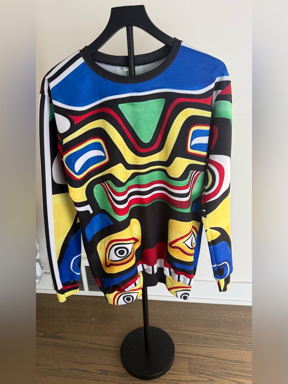 Vintage Multicolor Graphic Cardigan Sweater